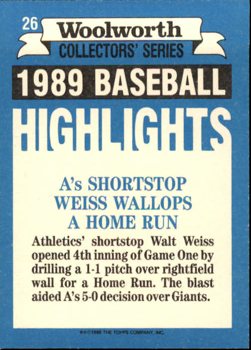 A7740- 1990 Woolworth Topps Baseball Karten 1-33 -du Pick- 15 + Gratis US Schiff - Bild 53 von 67