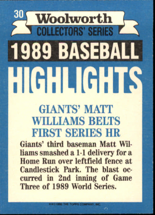 A7740- 1990 Woolworth Topps Baseball Karten 1-33 -du Pick- 15 + Gratis US Schiff - Bild 61 von 67