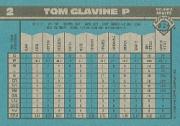 1990 Bowman #2 Tom Glavine back image
