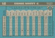 1990 Bowman #16 Ernie Whitt back image