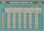 1990 Bowman #32 Dwight Smith back image