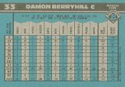1990 Bowman #33 Damon Berryhill back image