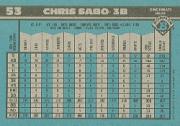 1990 Bowman #53 Chris Sabo back image