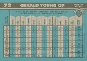 1990 Bowman #72 Gerald Young back image