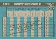 1990 Bowman #143 Scott Service back image