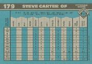 1990 Bowman #179 Steve Carter back image