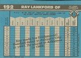 1990 Bowman #192 Ray Lankford RC back image