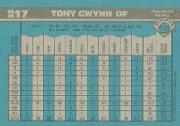 1990 Bowman #217 Tony Gwynn back image