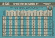 1990 Bowman #368 Storm Davis back image