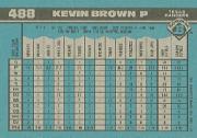 1990 Bowman #488 Kevin Brown back image