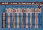 1990 Bowman #494 Scott Coolbaugh back image