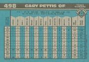 1990 Bowman #498 Gary Pettis back image
