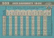 1990 Bowman #503 Jack Daugherty RC back image