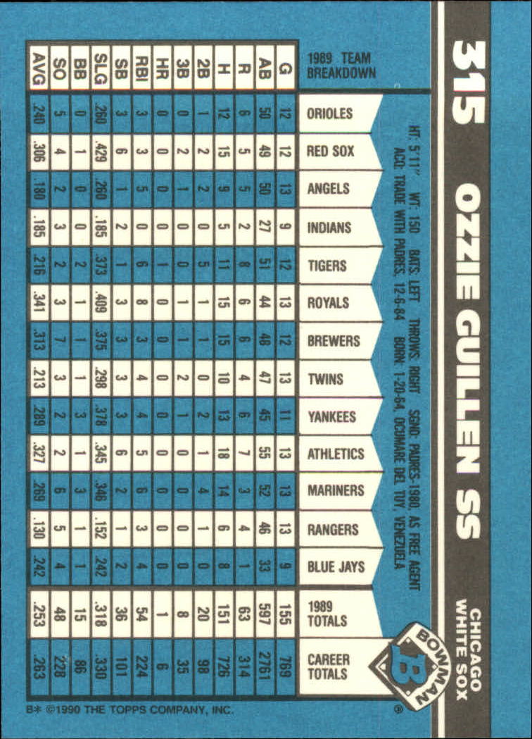 1990 Bowman Tiffany Baseball "Main Set" Base Cards #251 to #527 - Picture 109 of 461