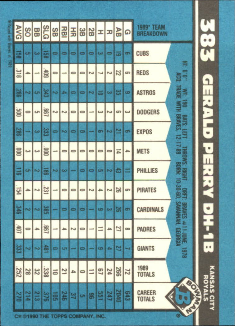 1990 Bowman Tiffany Baseball "Main Set" Base Cards #251 to #527 - Picture 219 of 461