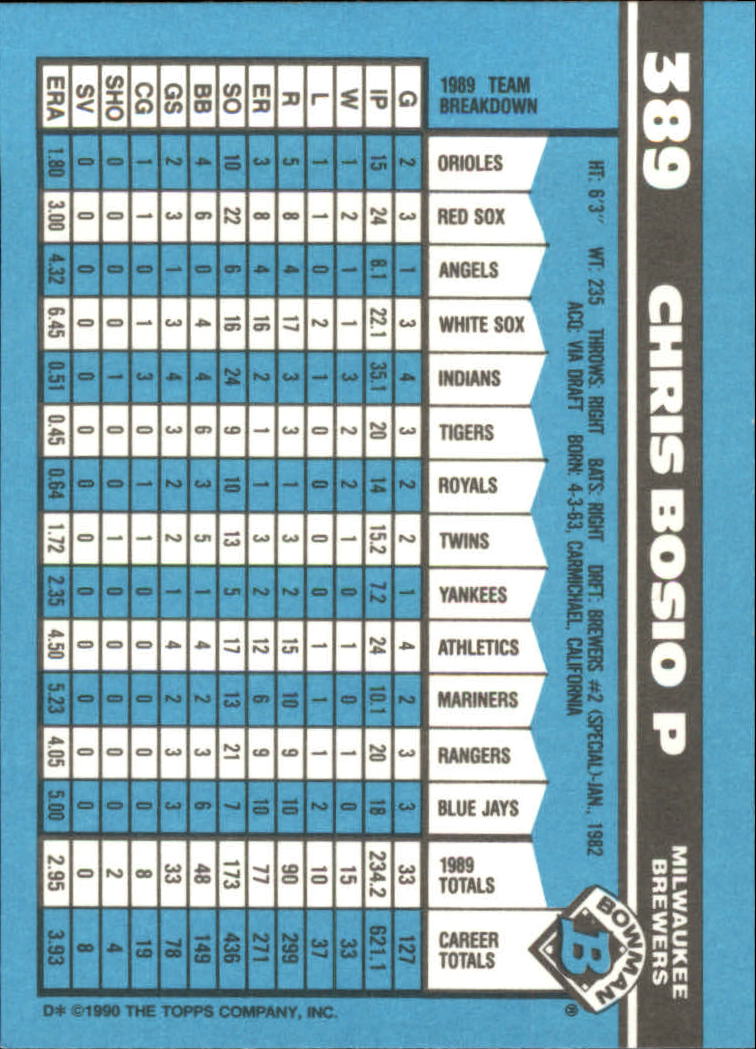 1990 Bowman Tiffany Baseball "Main Set" Base Cards #251 to #527 - Picture 229 of 461
