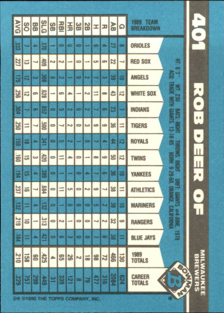 1990 Bowman Tiffany Baseball "Main Set" Base Cards #251 to #527 - Picture 251 of 461
