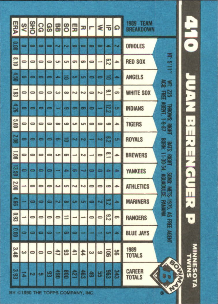 1990 Bowman Tiffany Baseball "Main Set" Base Cards #251 to #527 - Picture 269 of 461