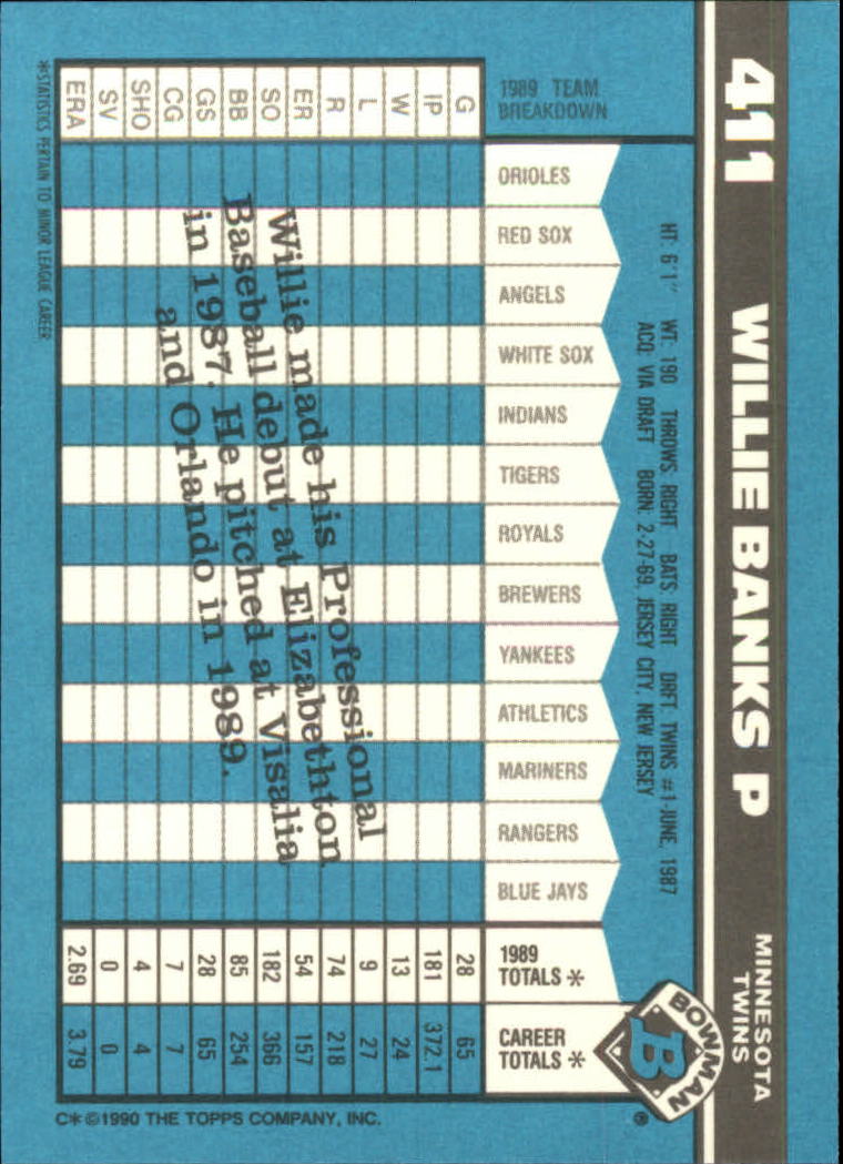 1990 Bowman Tiffany Baseball "Main Set" Base Cards #251 to #527 - Picture 271 of 461