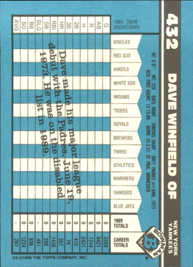 1990 Bowman Tiffany Baseball "Main Set" Base Cards #251 to #527 - Picture 307 of 461