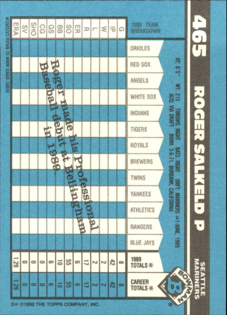 1990 Bowman Tiffany Baseball "Main Set" Base Cards #251 to #527 - Picture 357 of 461