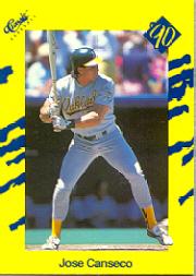 1990 Classic Yellow #T32 Jose Canseco