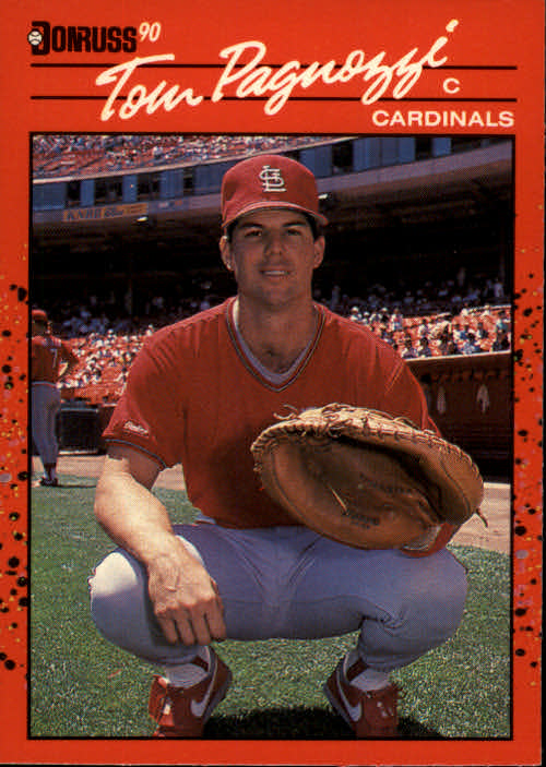 1990 Leaf #498 Tom Pagnozzi VG St. Louis Cardinals