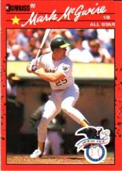 1990 Donruss #697B Mark McGwire AS/All-Star Game/Performance