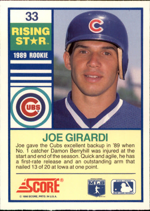 A4501- 1990 Score Rising Stars BB Card #s 1-100 -You Pick- 15+ FREE US SHIP - Picture 67 of 199