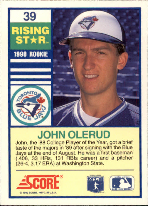 A4501- 1990 Score Rising Stars BB Card #s 1-100 -You Pick- 15+ FREE US SHIP - Picture 79 of 199
