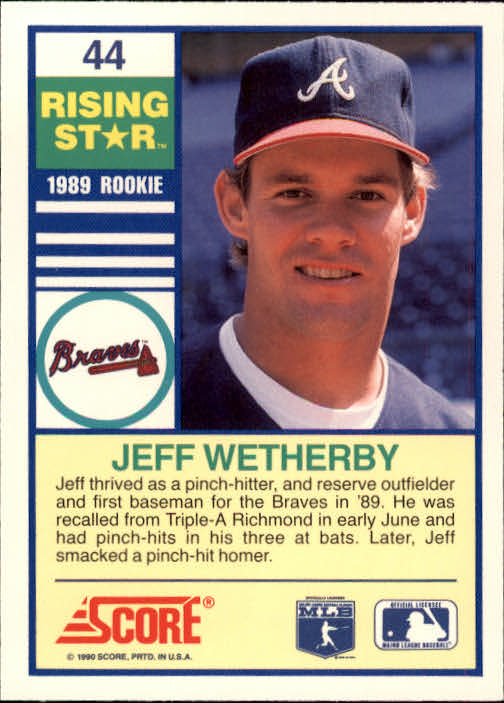 A4501- 1990 Score Rising Stars BB Card #s 1-100 -You Pick- 15+ FREE US SHIP - Picture 87 of 199