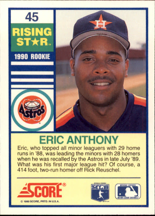 A4501- 1990 Score Rising Stars BB Card #s 1-100 -You Pick- 15+ FREE US SHIP - Picture 89 of 199