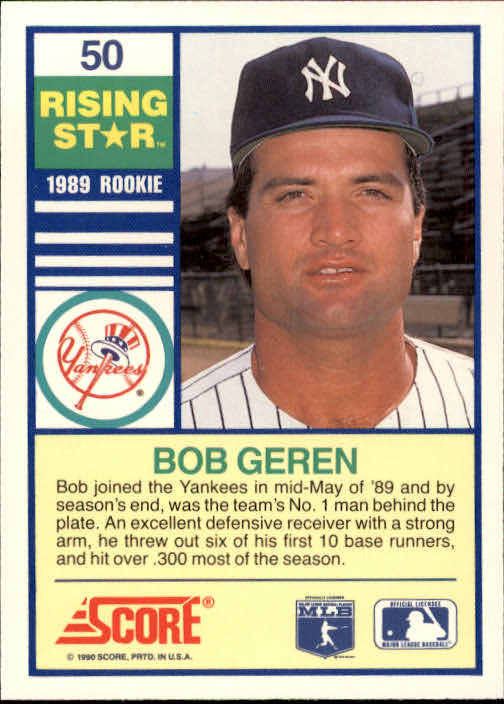 A4501- 1990 Score Rising Stars BB Card #s 1-100 -You Pick- 15+ FREE US SHIP - Picture 99 of 199