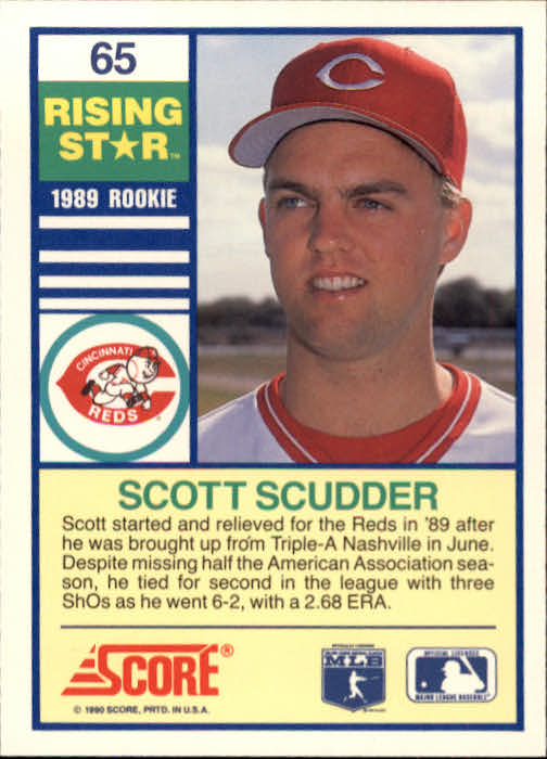 A4501- 1990 Score Rising Stars BB Card #s 1-100 -You Pick- 15+ FREE US SHIP - Picture 129 of 199