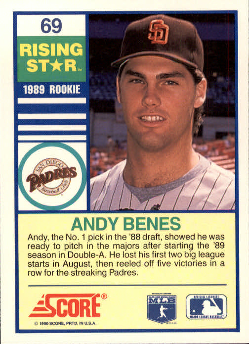 A4501- 1990 Score Rising Stars BB Card #s 1-100 -You Pick- 15+ FREE US SHIP - Picture 137 of 199