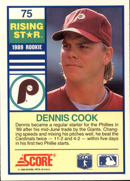 A4501- 1990 Score Rising Stars BB Card #s 1-100 -You Pick- 15+ FREE US SHIP - Picture 149 of 199