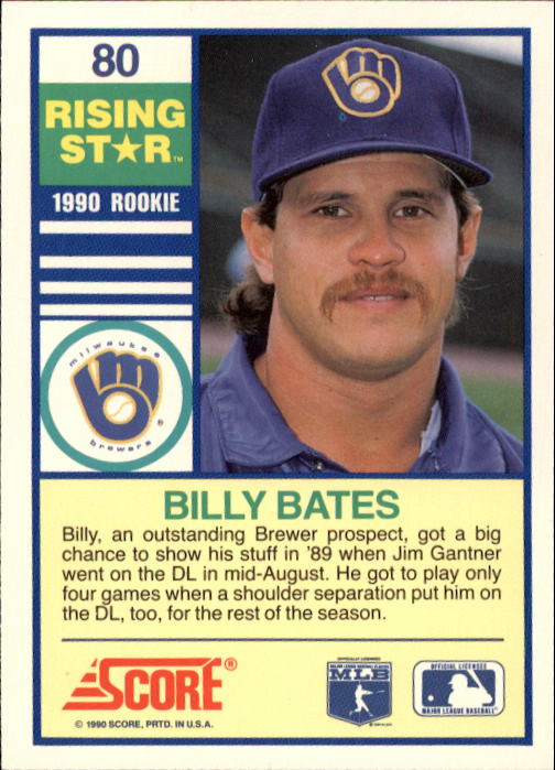 A4501- 1990 Score Rising Stars BB Card #s 1-100 -You Pick- 15+ FREE US SHIP - Picture 159 of 199