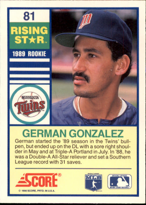 A4501- 1990 Score Rising Stars BB Card #s 1-100 -You Pick- 15+ FREE US SHIP - Picture 161 of 199