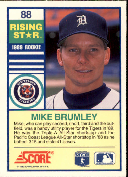 A4501- 1990 Score Rising Stars BB Card #s 1-100 -You Pick- 15+ FREE US SHIP - Picture 175 of 199