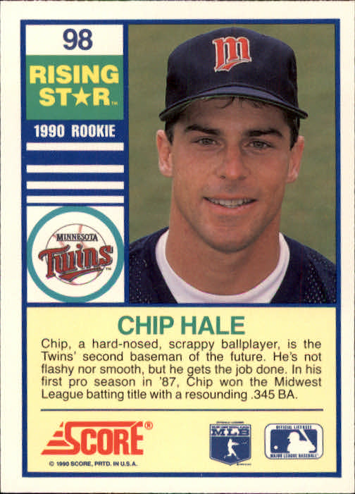 A4501- 1990 Score Rising Stars BB Card #s 1-100 -You Pick- 15+ FREE US SHIP - Picture 195 of 199