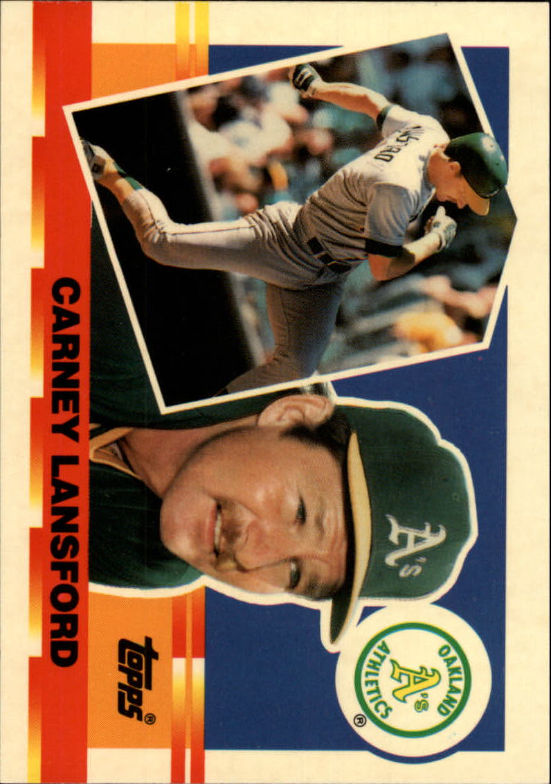  1990 Topps #316 Carney Lansford Oakland Athletics