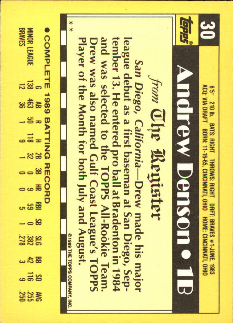 1990 Topps Debut '89 Baseball (Pick Card From List) C136 08-24 - Picture 41 of 151