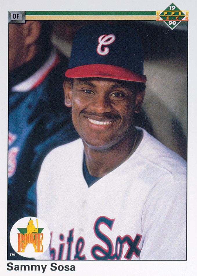 Sammy Sosa Autographed 1990 Upper Deck Rookie Card #17 White Sox Beckett  177679