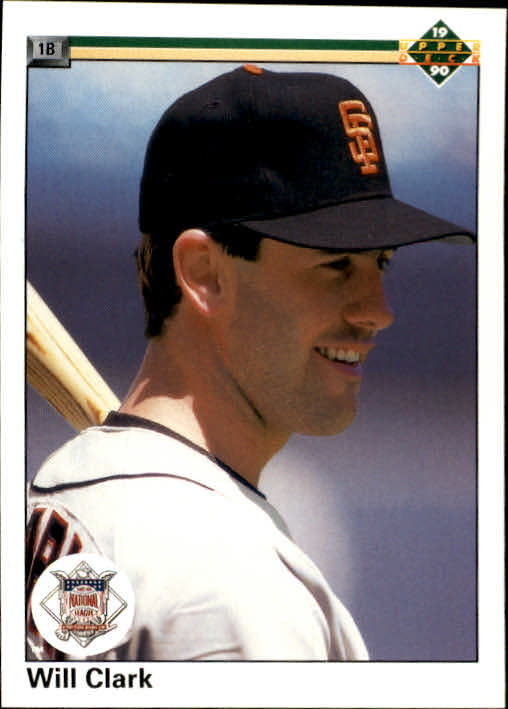 1987 Leaf Will Clark Baseball Card #66, San Francisco Giants, good