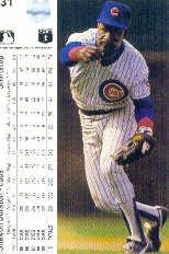 1990 Upper Deck #231 Shawon Dunston UER/'89 stats are/Andre Dawson's back image