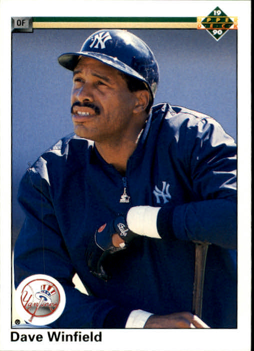 1990 Upper Deck #337 Dave Winfield UER/1418 RBI should/be 1438