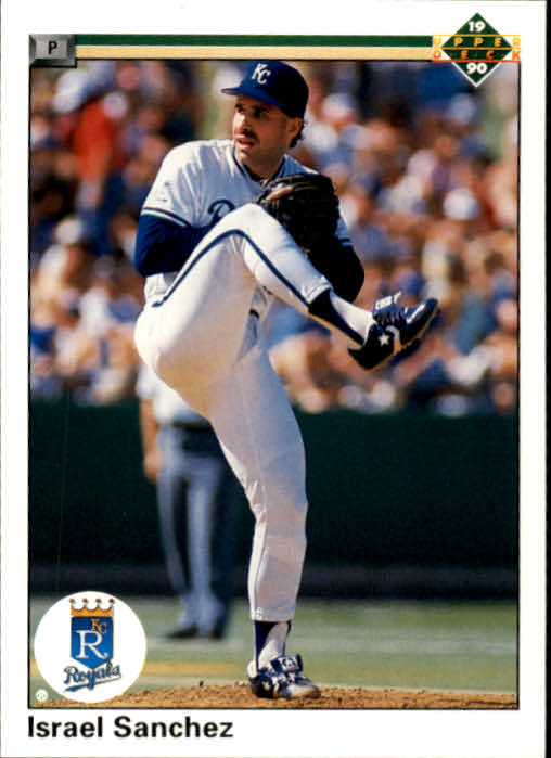 1990 Upper Deck #384 Israel Sanchez UER/Totals don't in-/clude '89 stats