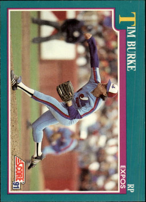 1991 Score #181 Tim Burke