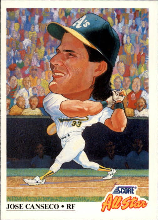 1991 Score #398 Jose Canseco AS