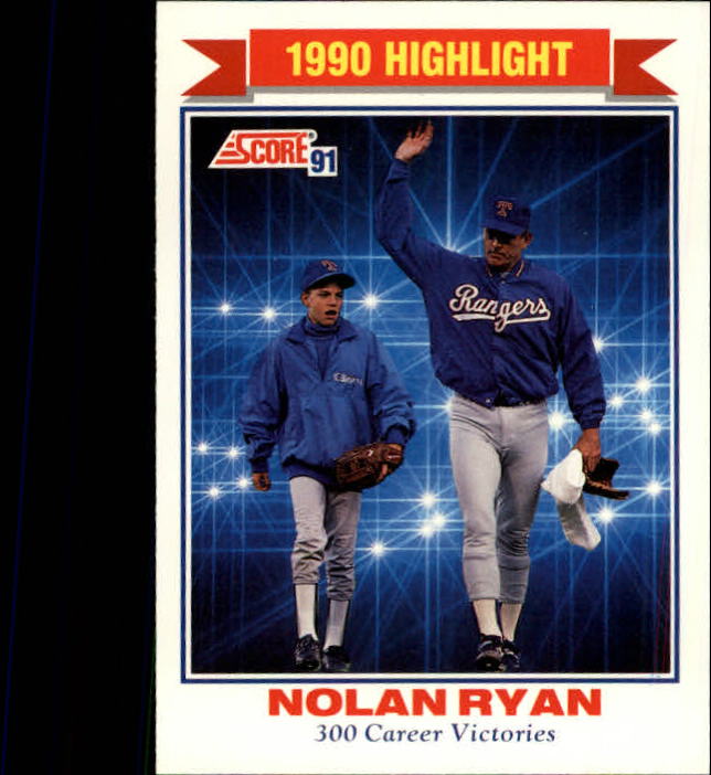 1991 Score #417 Nolan Ryan HL